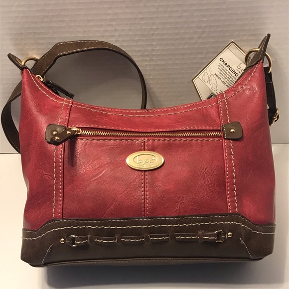 Born Concept BOC Handbags - BOC Handbag Faux Leather With Phone Charger